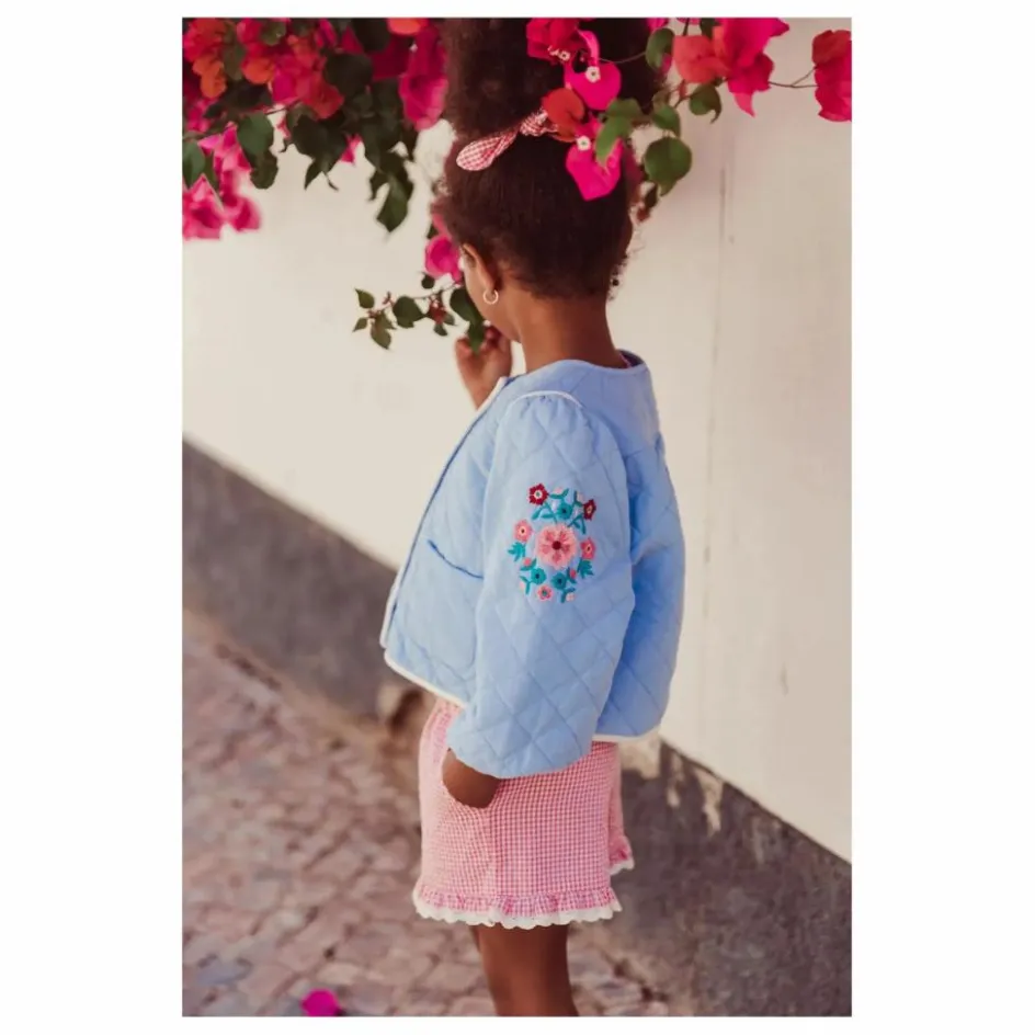 New Louise Misha Veste Joulia Coton Bio | Bleu ciel