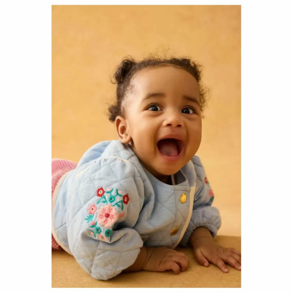 New Louise Misha Veste Joulia Coton Bio | Bleu ciel