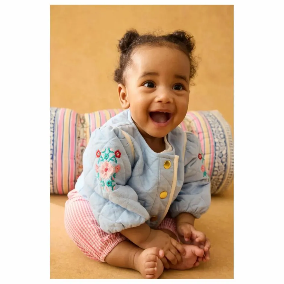 New Louise Misha Veste Joulia Coton Bio | Bleu ciel