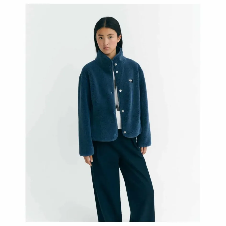 Sale Thinking Mu Veste Kourtney Fibres Recyclées | Bleu
