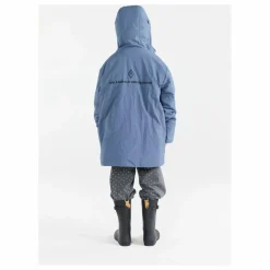 Clearance The Animals Observatory Veste Longue Lion Fibres Recyclées | Bleu gris