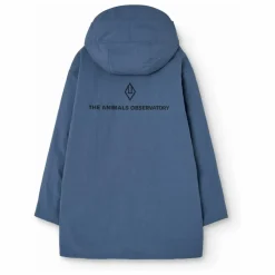 Clearance The Animals Observatory Veste Longue Lion Fibres Recyclées | Bleu gris