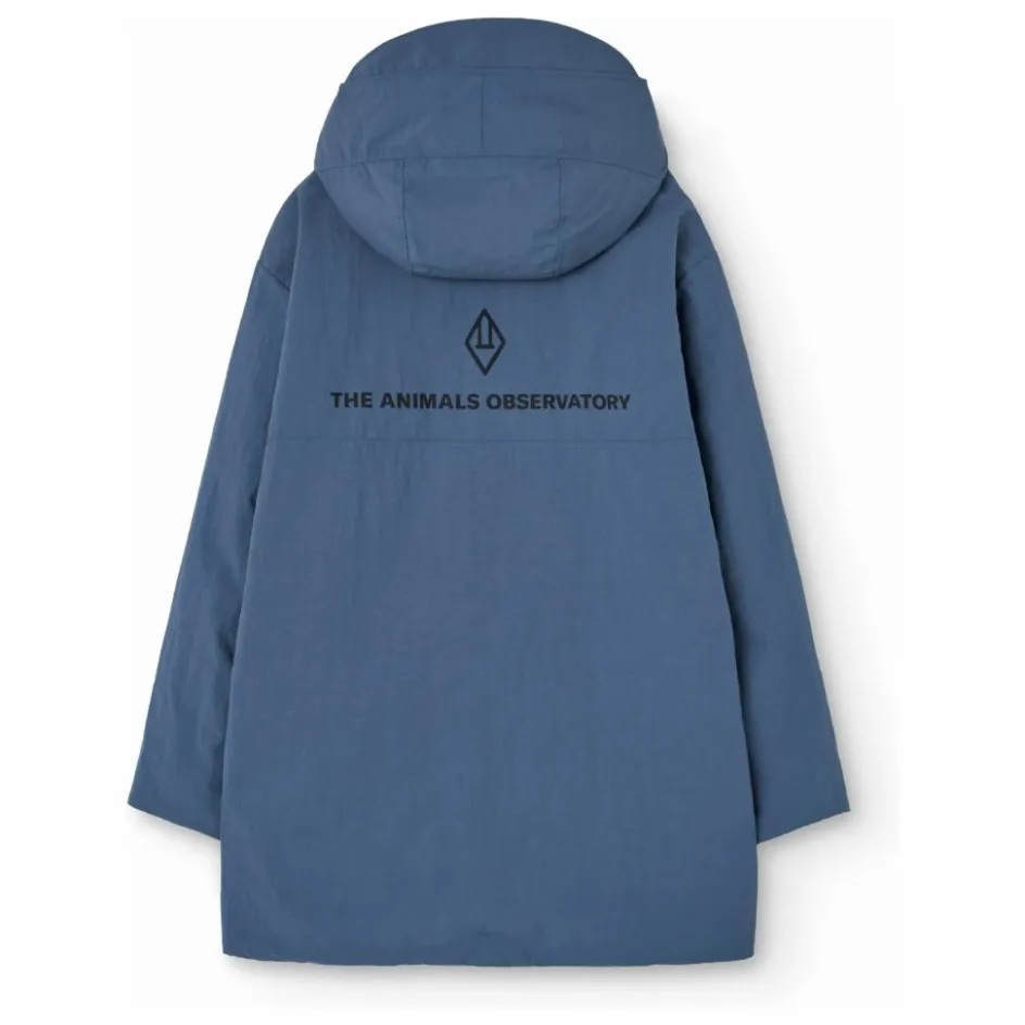 Clearance The Animals Observatory Veste Longue Lion Fibres Recyclées | Bleu gris