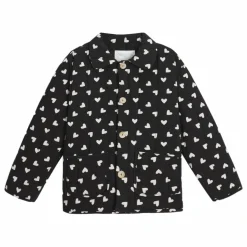 Outlet Rylee + Cru Veste Matelassée Cœurs | Noir