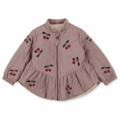 Enfant Konges Sløjd Manteaux, Blousons*Veste Matelassée Juna Cerises |