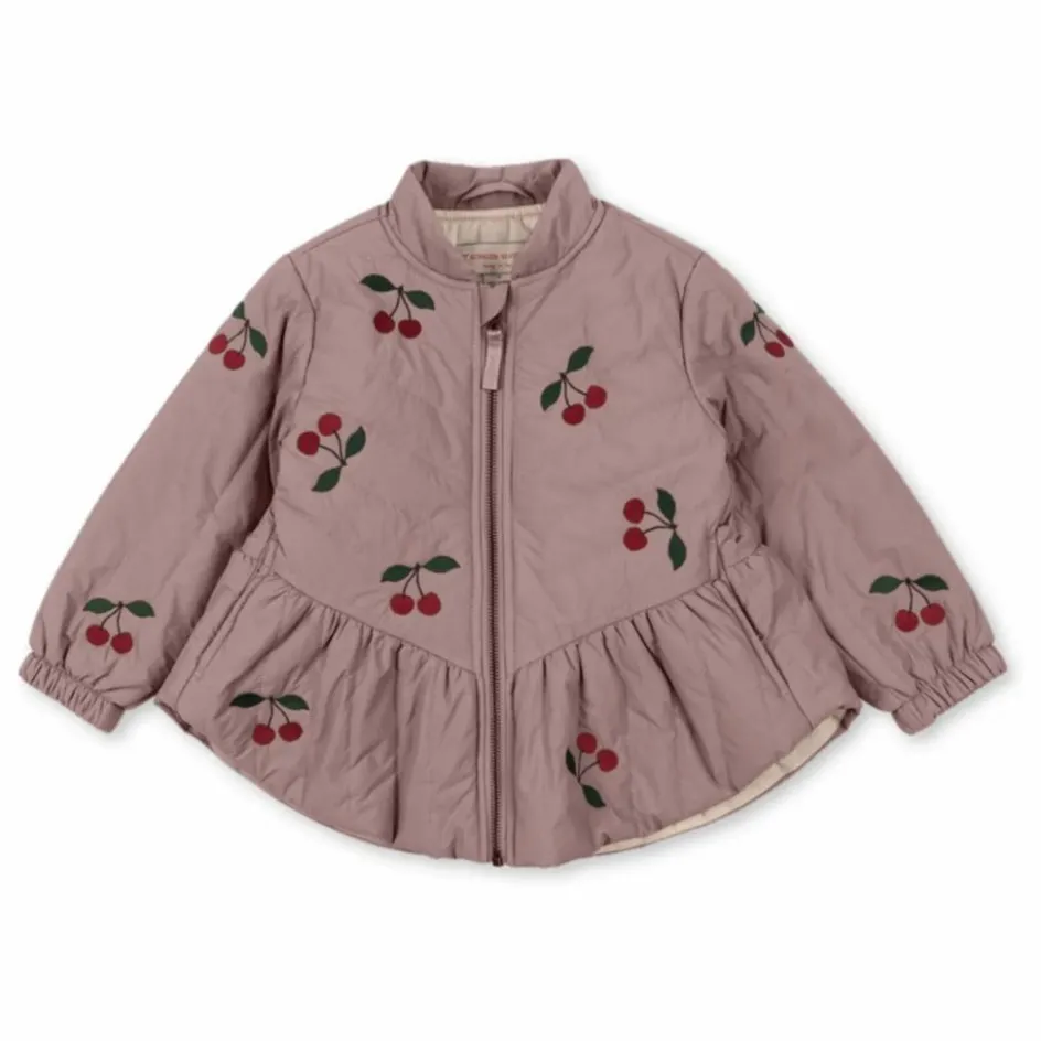 Enfant Konges Sløjd Manteaux, Blousons*Veste Matelassée Juna Cerises |