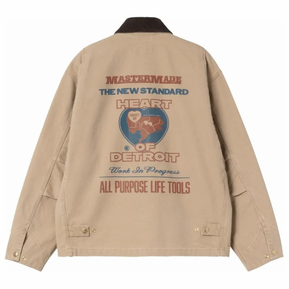 Outlet Carhartt WIP Veste OG Arcan Graphic Coton Bio | Beige