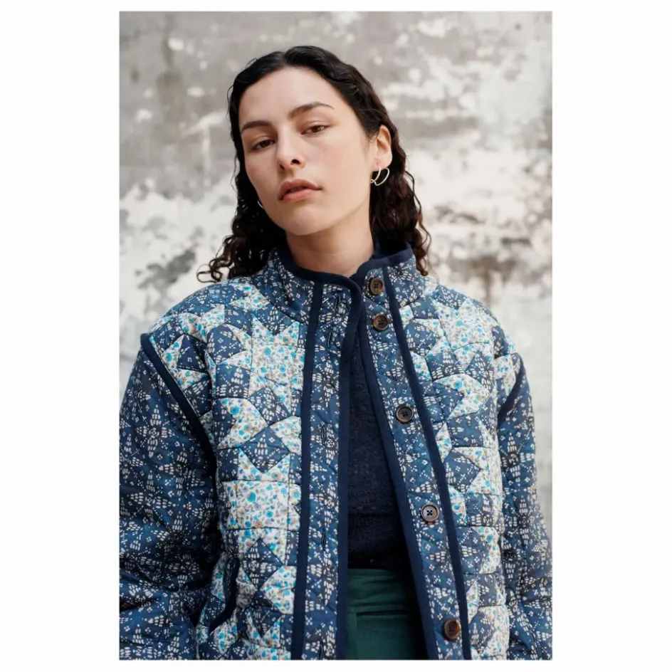 Louise Misha Veste Omotayo Midnight Star Patchwork Coton Bio - Collection Femme ||Femme Vestes, Blousons
