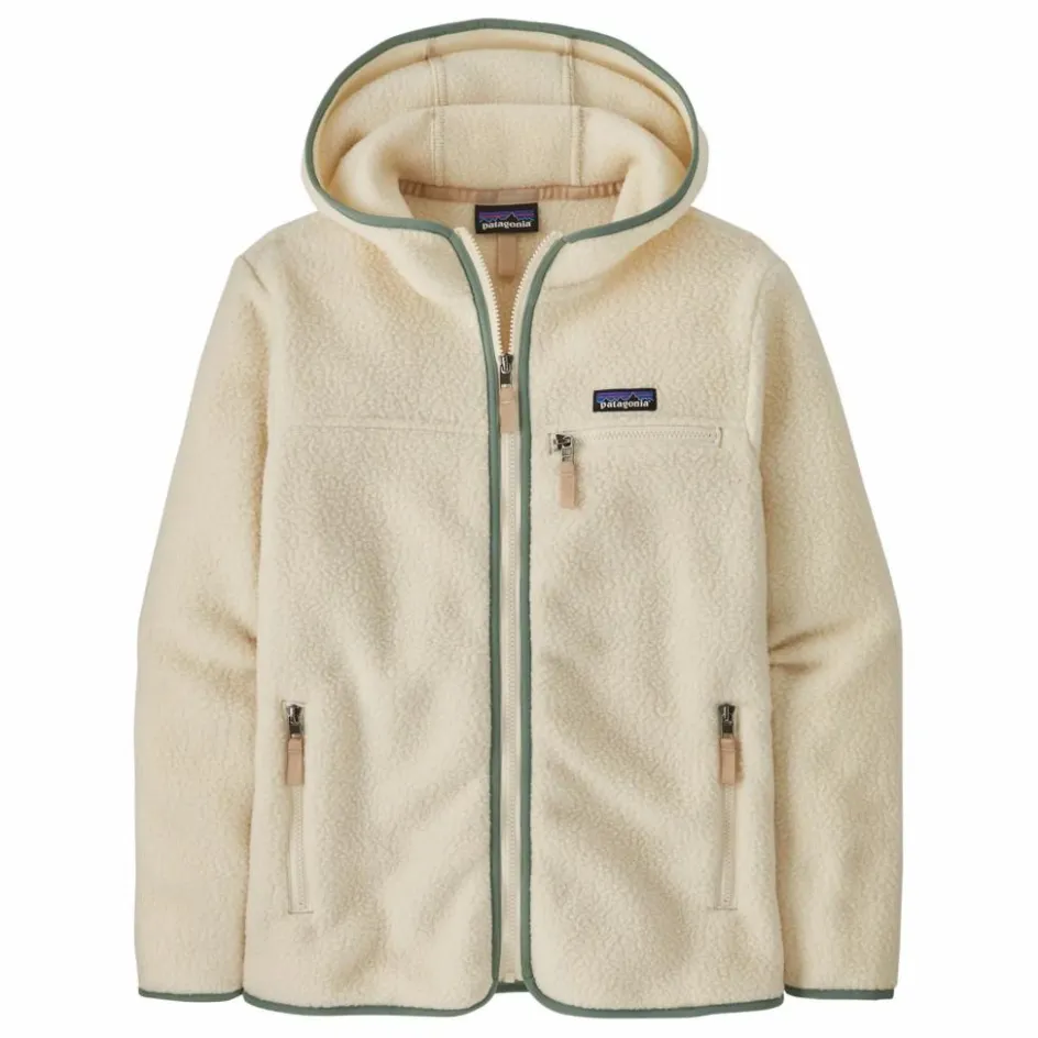 Clearance Patagonia Veste Polaire à Capuche Retro Pile Fibres Recyclées | Beige