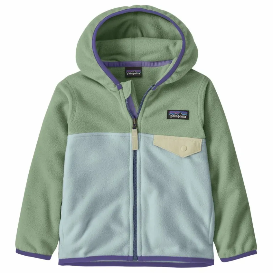 Discount Patagonia Veste Polaire Micro D Snap-T Fibres Recyclées Bébé | Vert pâle