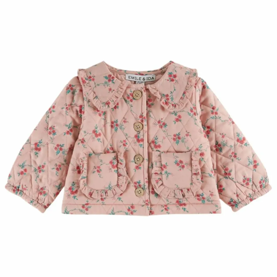 Enfant Emile et Ida Manteaux, Blousons, Pilotes|Manteaux, Blousons*Veste Quiltée Fleurie |