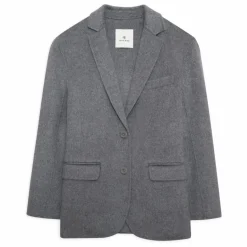 Clearance Anine Bing Veste Quinn Laine et Cachemire | Gris chiné