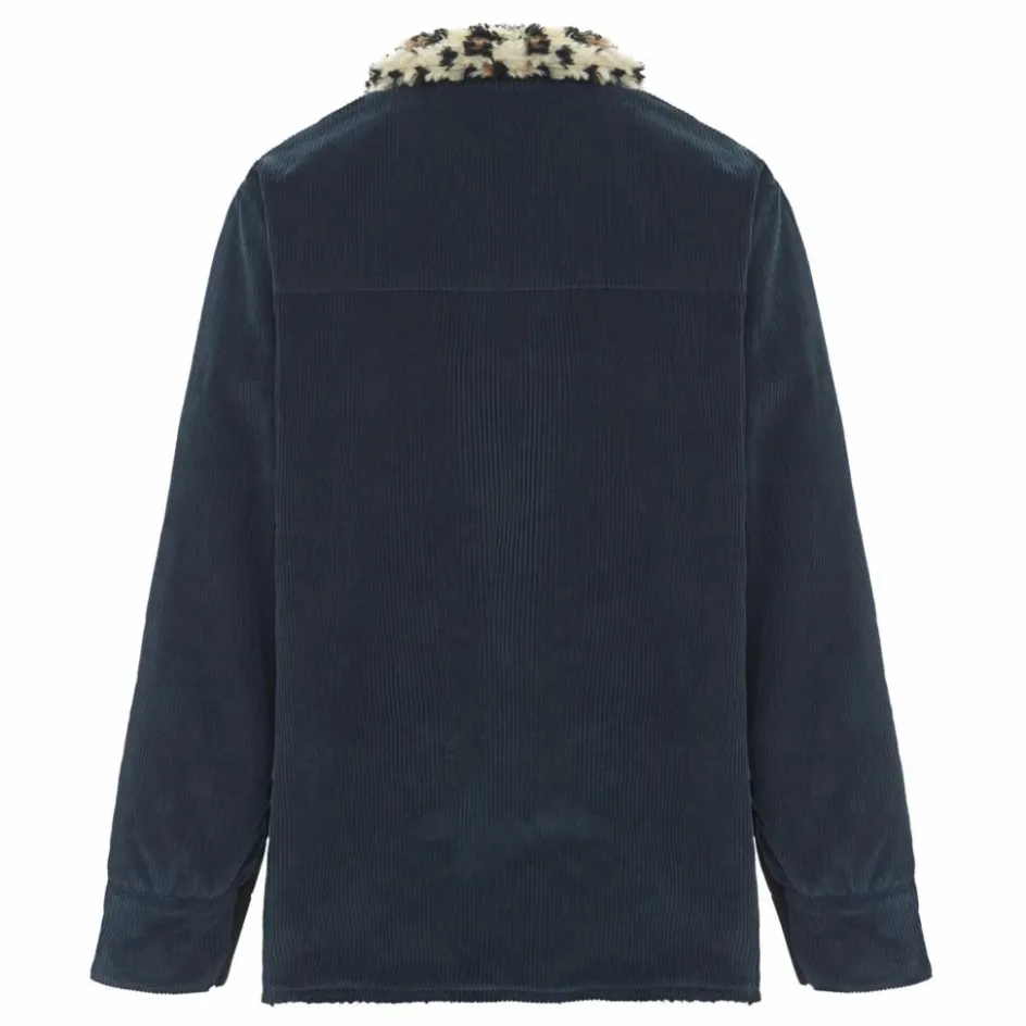 Clearance Veste Réversible Coton Velours Côtelé Brune - Collection Femme | Femme Vestes, Blousons