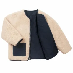 Outlet Gosoaky Veste Réversible Façon Sherpa Sleeping Lion | Beige