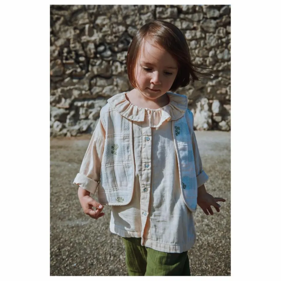 Poudre Organic Veste Sans Manches Calyspo Coton Bio ||Enfant Manteaux, Blousons