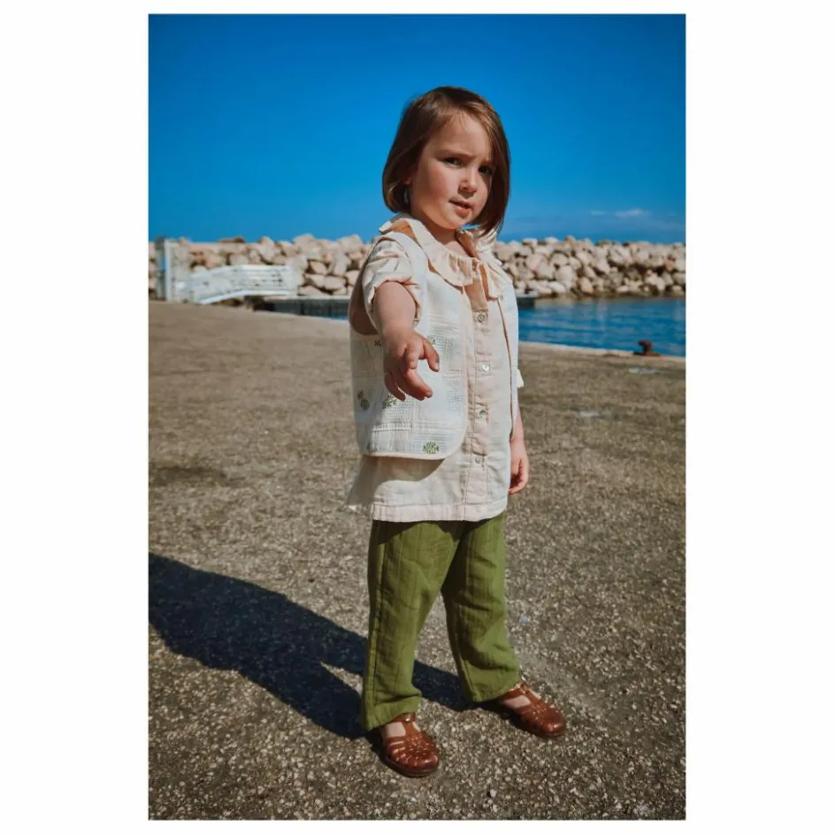 Poudre Organic Veste Sans Manches Calyspo Coton Bio ||Enfant Manteaux, Blousons