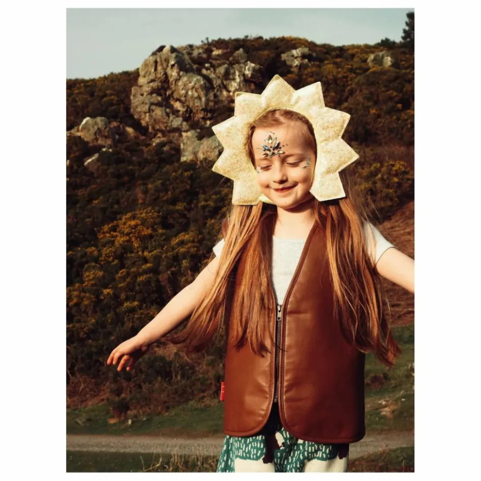 Hot Fille Garçon Veste Sans Manches Can't Touch This Cuir Nappa | Noisette