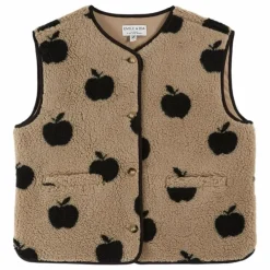 Outlet Emile et Ida Veste Sans Manches Cassis Pomme | Beige