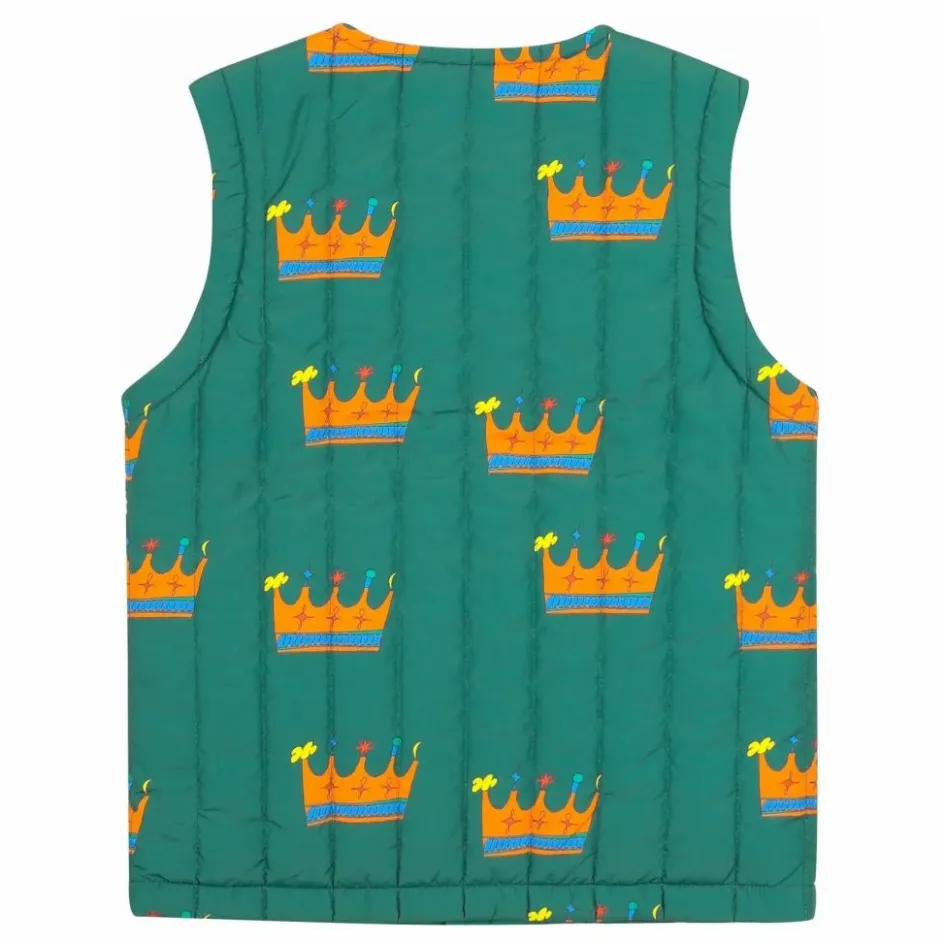 Outlet Jelly Mallow Veste Sans Manches Crown | Vert