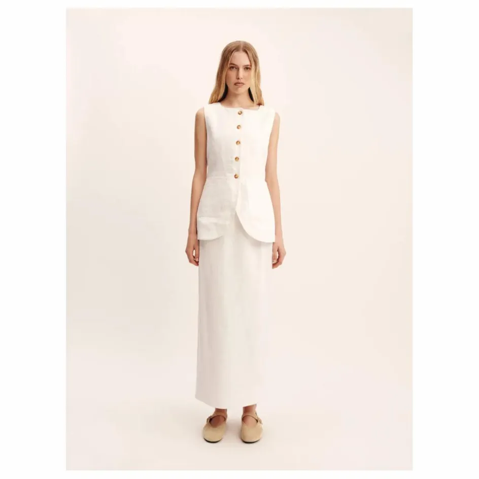 Best Posse Veste Sans Manches Emma Lin | Ivoire