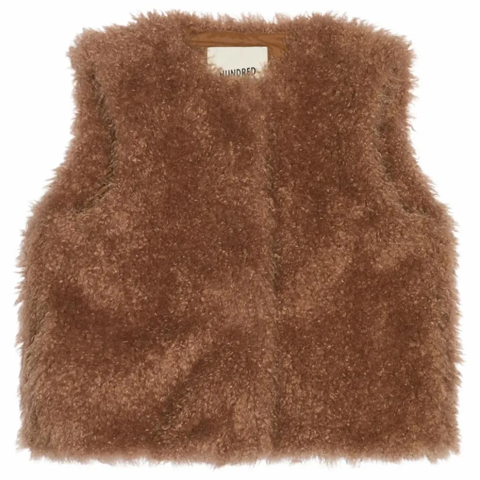 Outlet Hundred Pieces Veste Sans Manches Façon Fourrure Lucky | Taupe