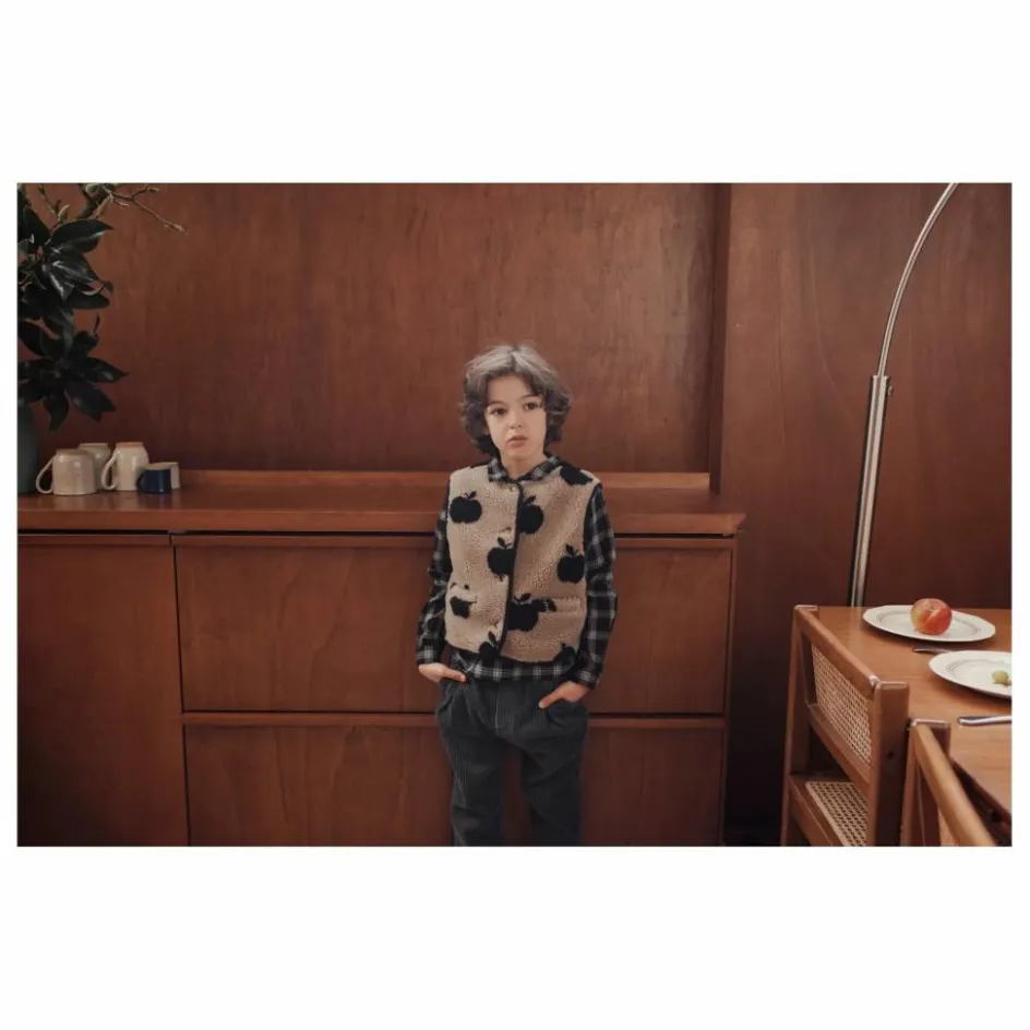 Best Veste Sans Manches Façon Sherpa Pommes | Enfant Manteaux, Blousons