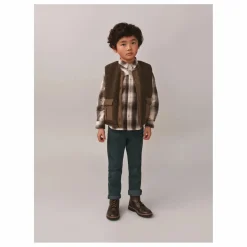 Outlet Bonpoint Veste Sans Manches Façon Sherpa Junior | Vert foncé