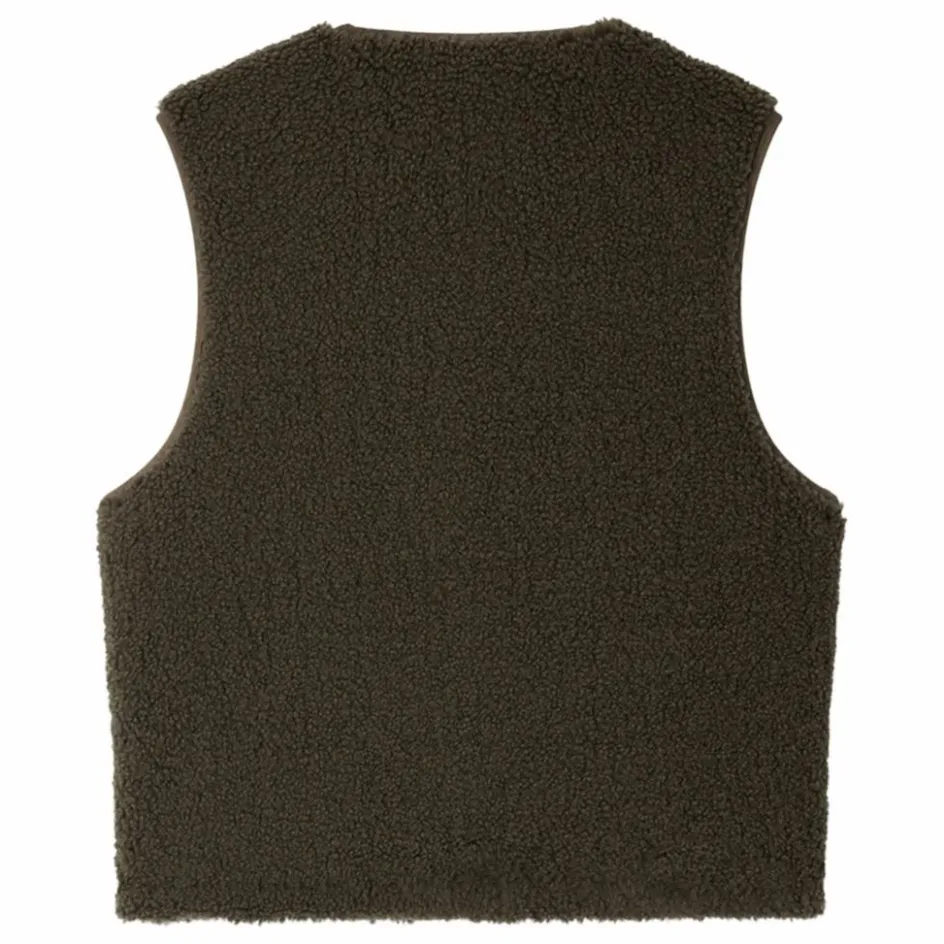 Outlet Bonpoint Veste Sans Manches Façon Sherpa Junior | Vert foncé