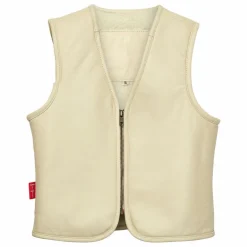 Sale Fille Garçon Veste Sans Manches Hold Ya Horses Cuir Nappa | Crème