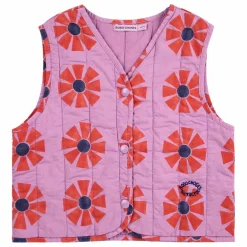 Best Veste Sans Manches Kaleidoscope Coton Bio | Lilas Enfant Manteaux, Blousons