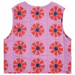 Best Veste Sans Manches Kaleidoscope Coton Bio | Lilas Enfant Manteaux, Blousons