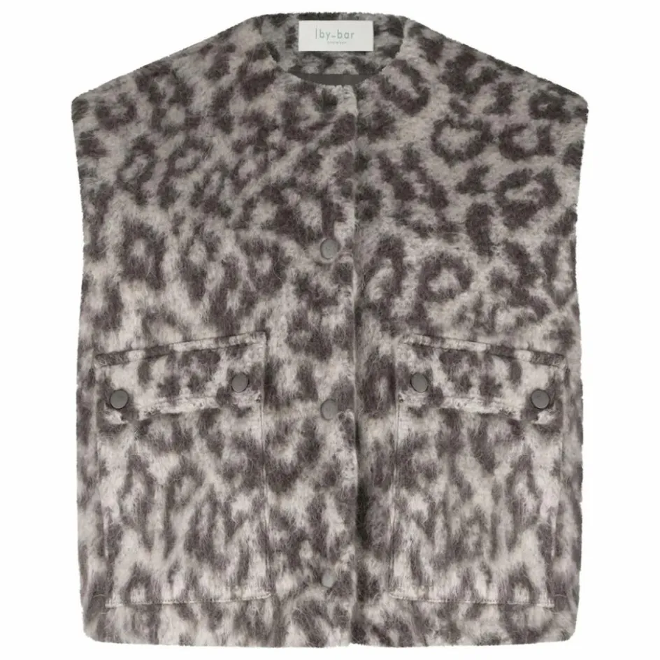 Femme By Bar Vestes, Blousons*Veste Sans Manches Maggie Léopard Laine |
