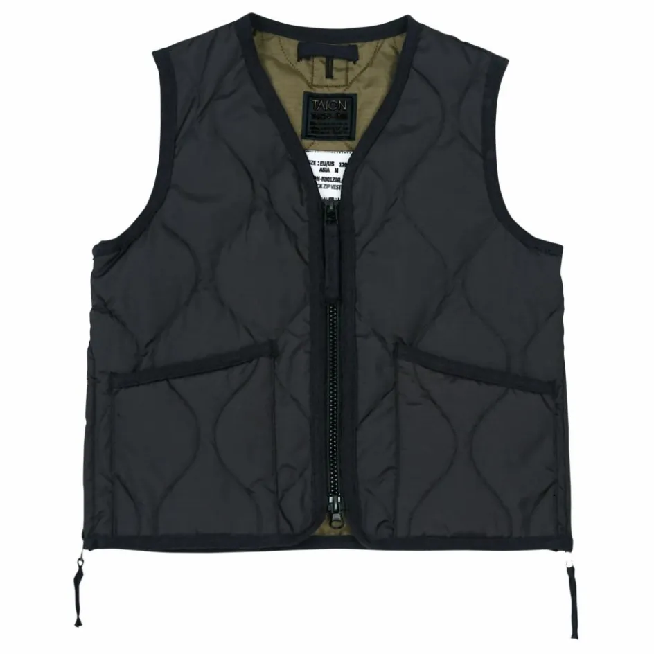Online Taion Veste Sans Manches Matelassée Military | Noir