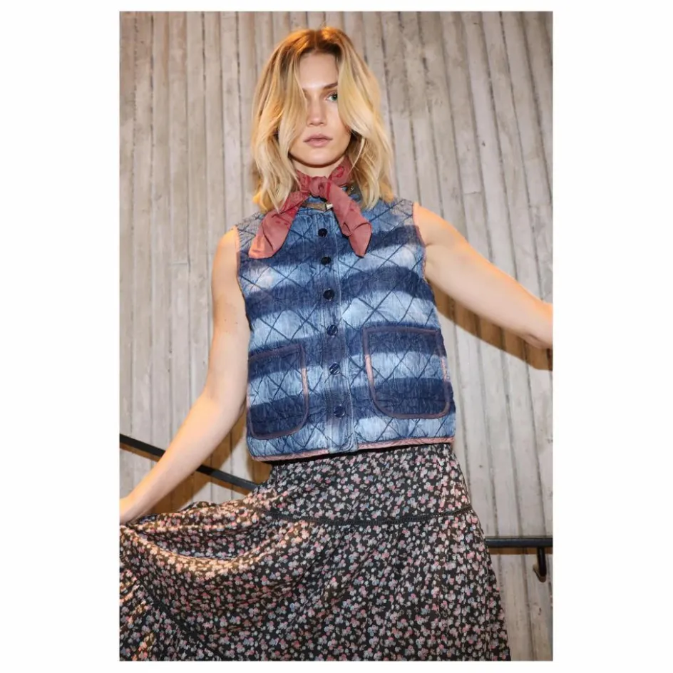 Lollys Laundry Veste Sans Manches Matelassée Cairo ||Femme Vestes, Blousons
