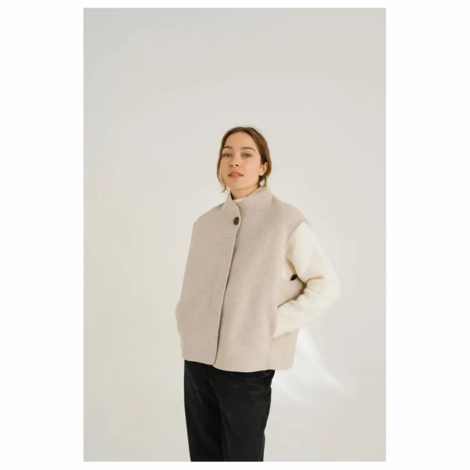 Sacrécoeur Veste Sans Manches Mireia Laine | Beige