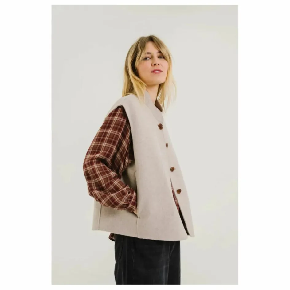 Sacrécoeur Veste Sans Manches Mireia Laine | Beige