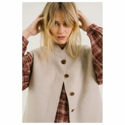 Sacrécoeur Veste Sans Manches Mireia Laine | Beige