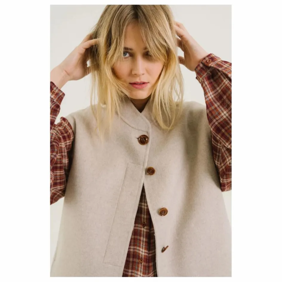Sacrécoeur Veste Sans Manches Mireia Laine | Beige