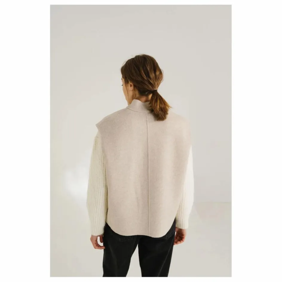 Sacrécoeur Veste Sans Manches Mireia Laine | Beige