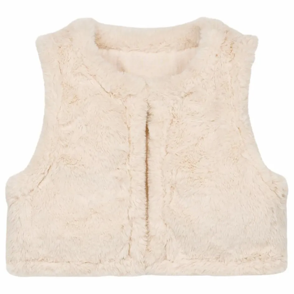 Clearance Veste Sans Manches Réversible Façon Fourrure Librana Coton Bio | Enfant Manteaux, Blousons