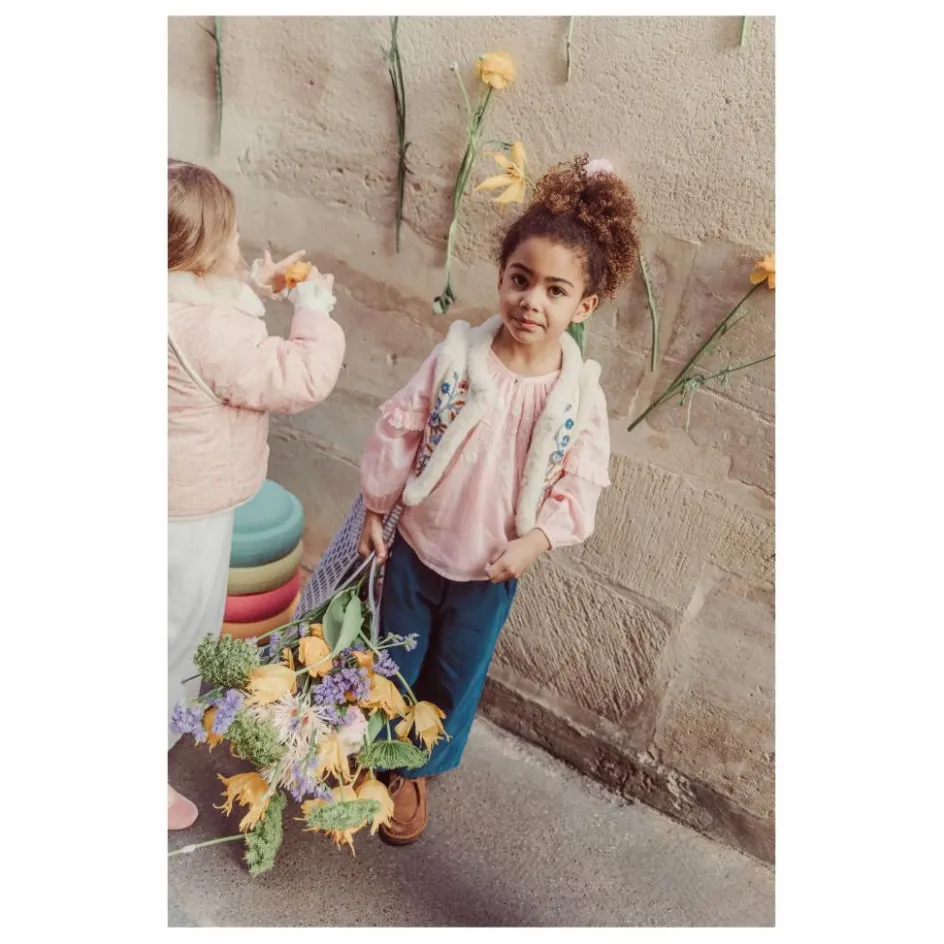 Clearance Veste Sans Manches Réversible Façon Fourrure Librana Coton Bio | Enfant Manteaux, Blousons