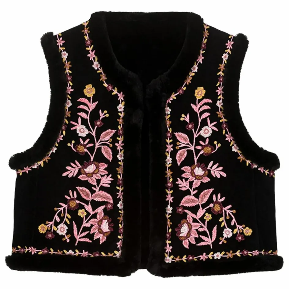 Louise Misha Veste Sans Manches Réversible Renée Velours - Collection Femme ||Femme Vestes, Blousons