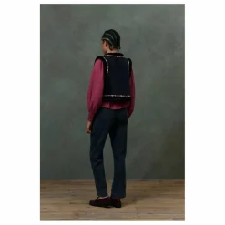 Louise Misha Veste Sans Manches Réversible Renée Velours - Collection Femme ||Femme Vestes, Blousons