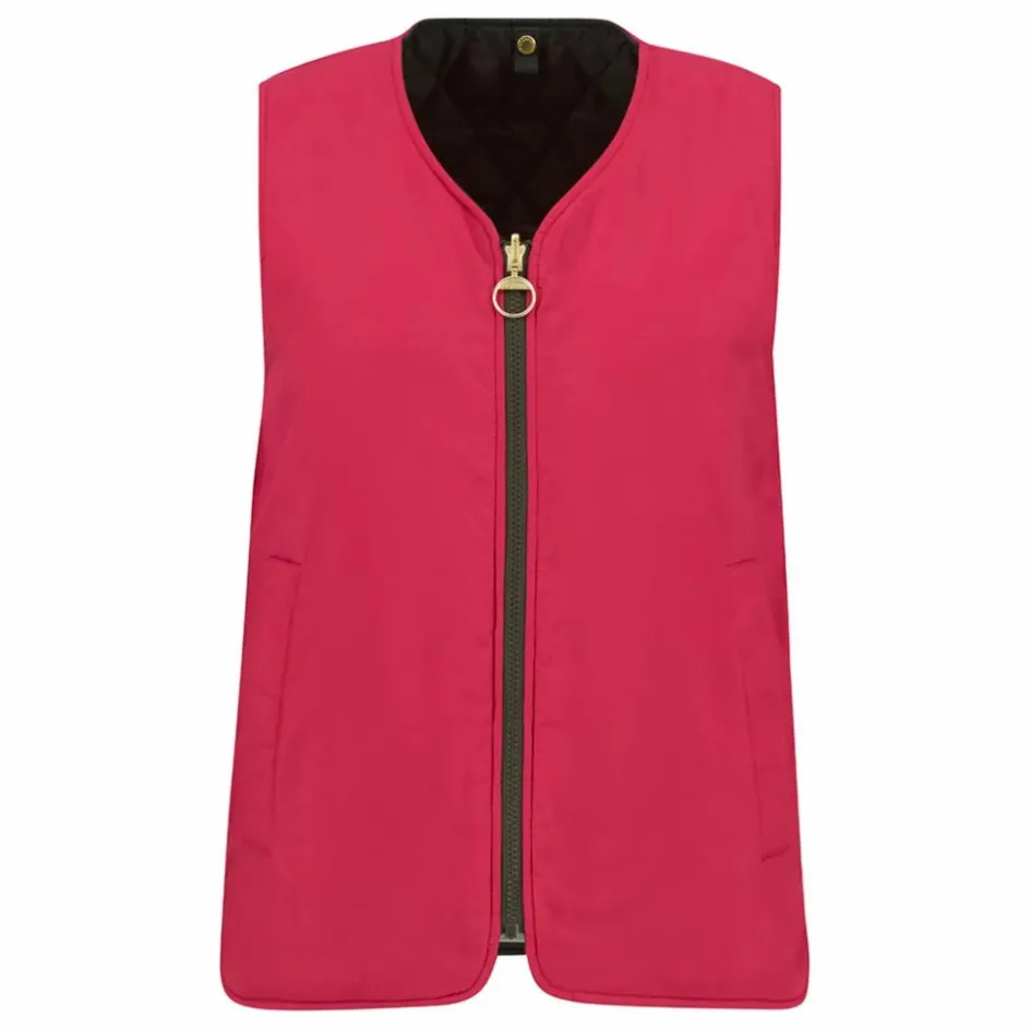 Online Barbour Veste Sans Manches Réversible My | Vert foncé