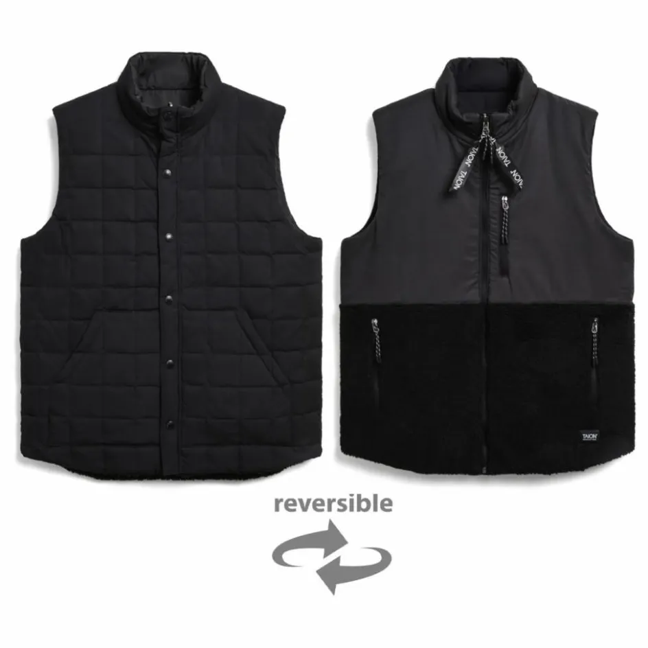 Discount Taion Veste Sans Manches Réversible Mountain Unisexe | Noir