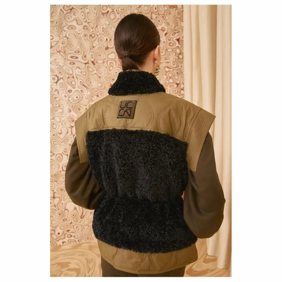 Sale Ulla Johnson Veste Sans Manches Shiloh | Noir