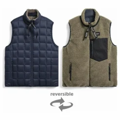 Hot Veste Sans Manches Unisexe Reversible Boa Down | Homme Doudounes, Parkas, Vestes