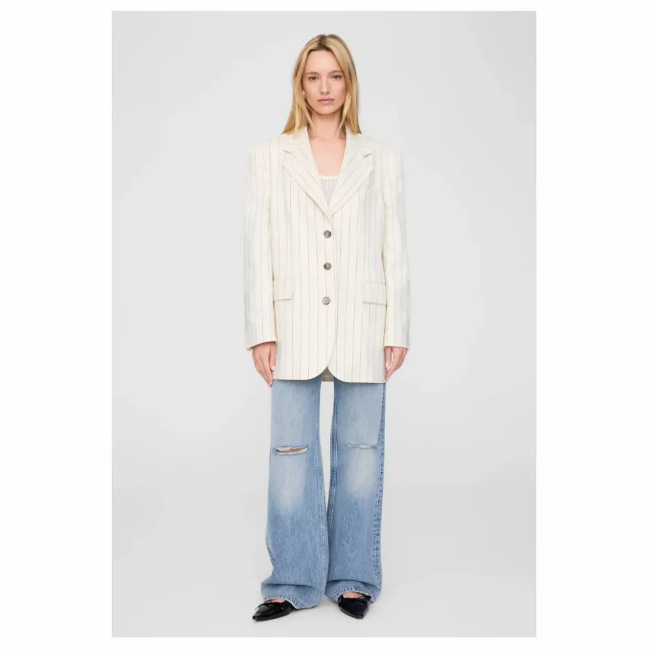 Outlet Anine Bing Veste Sara Rayée | Crème