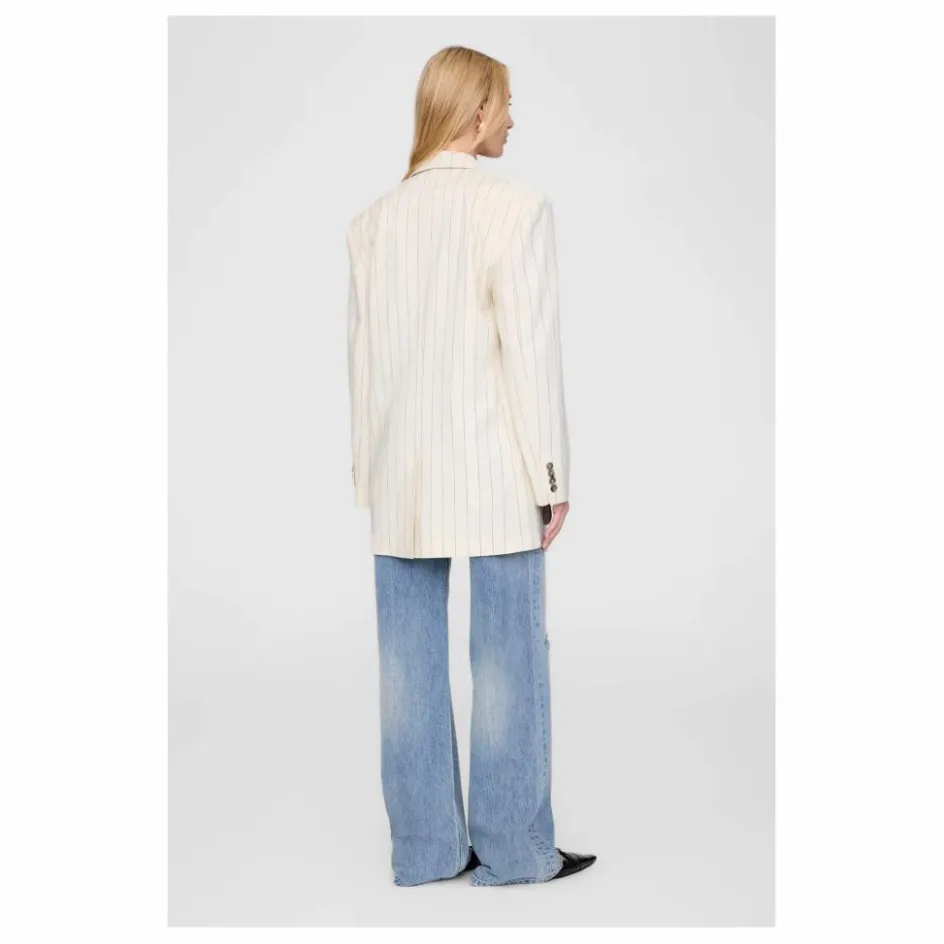Outlet Anine Bing Veste Sara Rayée | Crème