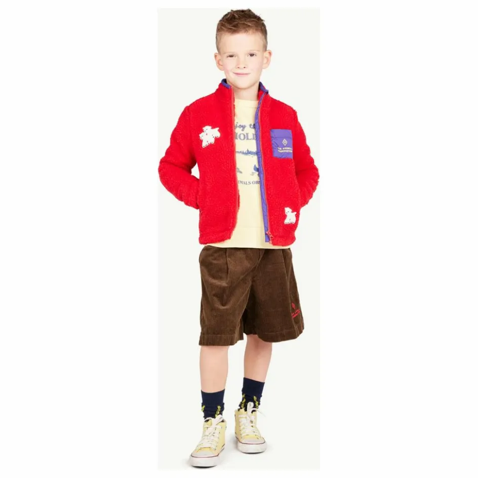 Clearance The Animals Observatory Veste Sherpa Shrew Fibres Recyclées | Rouge